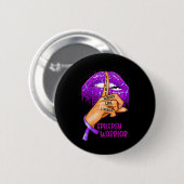 Ki Support Epilepsy Awareness Costume Lips Button (Vorne & Hinten)