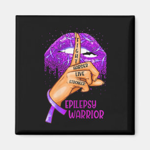 Ki Support Epilepsy Awareness Costume Lips Magnet
