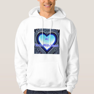 KI: Tech mit Herz Herren Weiß Hoodie