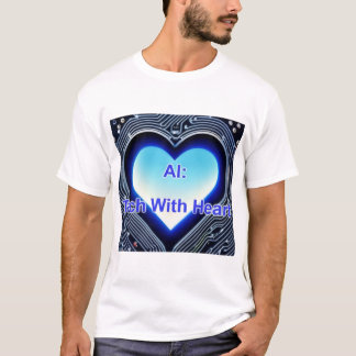 KI: Tech mit Herz Herren Weiß T-Shirt