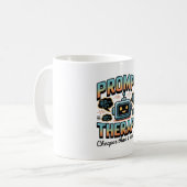 KI-Therapie-Grafik – Prompt-Engineering-Design Kaffeetasse (Vorderseite Links)