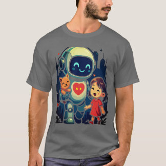 KI- und Roboterfiguren – futuristische Designsamml T-Shirt