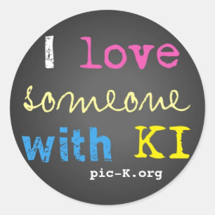 KI-Unterstützungs-Aufkleber Runder Aufkleber