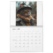 KI von Steampunkkatzen und Hunden Kalender (Mär 2027)