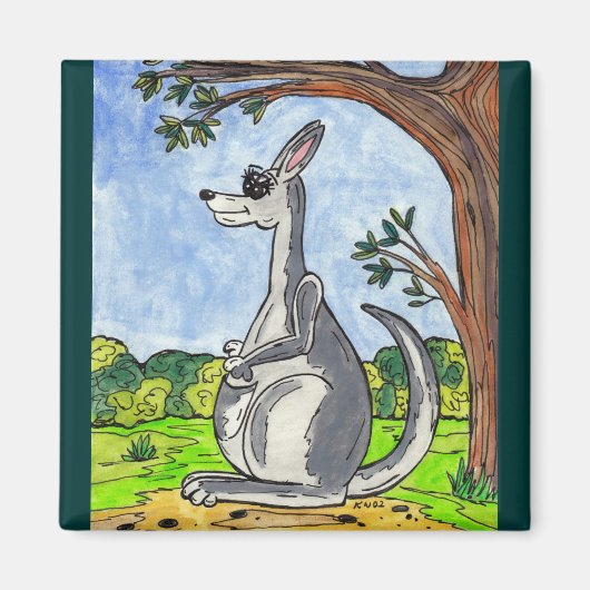 Kia das Kangaroo Magnet (Vorne)