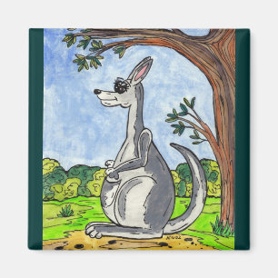 Kia der Känguru-Magnet Magnet