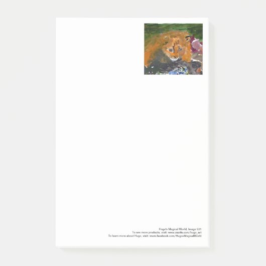 Kia die großen Post-Itanmerkungen der Katze Post-it Klebezettel (Vorderseite)