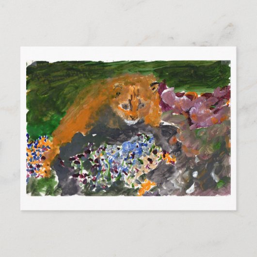 Kia die Katzenpostkarte Postkarte (Vorderseite)