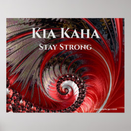 Kia Kaha Bleibe Strong thematisch Poster