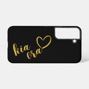 KIA ORA GOLD SCRIPT KIWI NEUSEELAND NZ MAORI SAMSUNG GALAXY HÜLLE