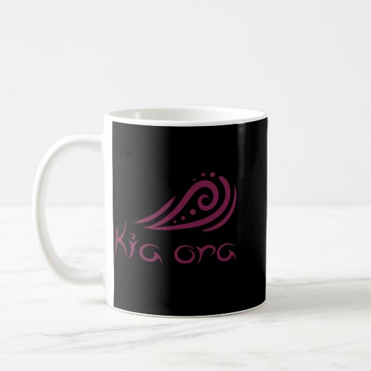 Kia Ora Hello Wave In Maori New Zealand Lynesian Kaffeetasse (Links)