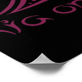 Kia Ora Hello Wave In Maori New Zealand Lynesian Poster (Ecke)