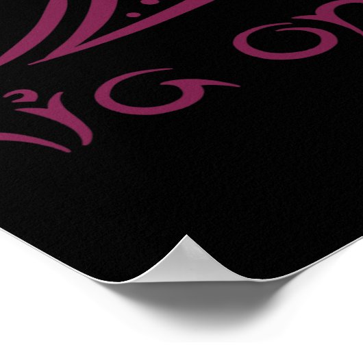 Kia Ora Hello Wave In Maori New Zealand Lynesian Poster (Ecke)