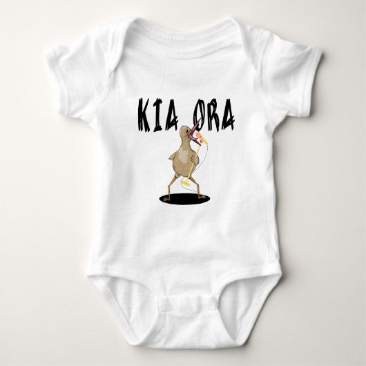 Kia Ora Kiwi Baby Strampler (Vorderseite)