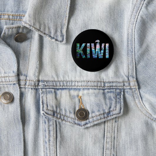 KIA ORA KIWI GREETING 6 CM RUNDABZEICHEN BUTTON (Beispiel)