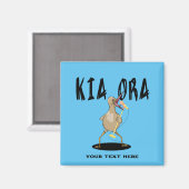 Kia ora Kiwi Maori Greeting Magnet (Vorderseite/Rückseite)