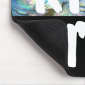 KIA ORA MAORI AOTEAROA NEW ZEALAND KIWI PAUA BLACK MOUSEPAD (Ecke)