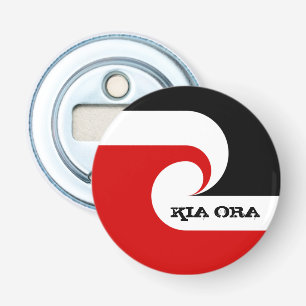 Kia Ora & Maori Flag, Neuseeland / Sport, Rugby Flaschenöffner