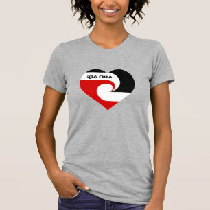 Kia Ora & Maori Flag, Neuseeland / Sport, Rugby T-Shirt