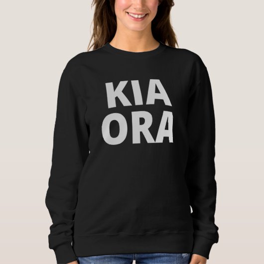 Kia Ora  New Zealand Maori Sweatshirt (Vorderseite)