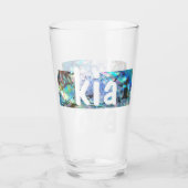 KIA ORA NEW ZEALAND PAUA BLACK MAORI NZ KIWI GLAS (Vorderseite)