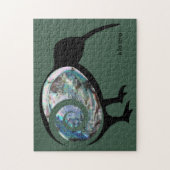 KIA ORA NZ KIWI BLACK PAUA FERN KORU NEW ZEALAND PUZZLE (Vertikal)