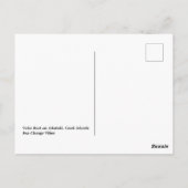 Kia Orana Polynesischer Strand und Vaka Postkarte (Rückseite)