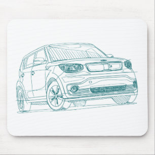 KIA-Soul EV 2015 Mousepad