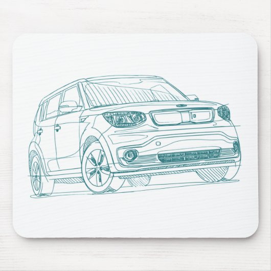 KIA-Soul EV 2015 Mousepad (Vorne)