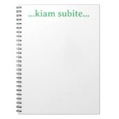 ...Kiam subite.. Notizblock (Vorderseite)