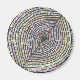 Kian | Abstrakte handgezeichnete Kunstmagnete Magnet