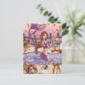 Kiandra - Erntedank Mermaid Postkarte (Stehend Vorderseite)