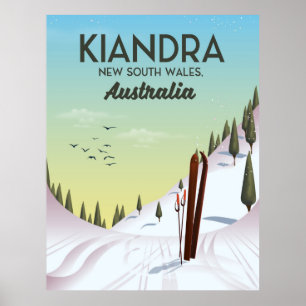 Kiandra New South Wales Australia Ski Poster