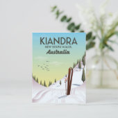 Kiandra New South Wales Australien Ski Postkarte (Stehend Vorderseite)