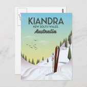 Kiandra New South Wales Australien Ski Postkarte (Vorne/Hinten)
