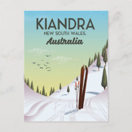 Kiandra New South Wales Australien Ski Postkarte