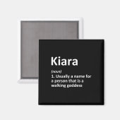 Kiara Definition Personalisiert Name Funny Birthda Magnet (Vorderseite/Rückseite)