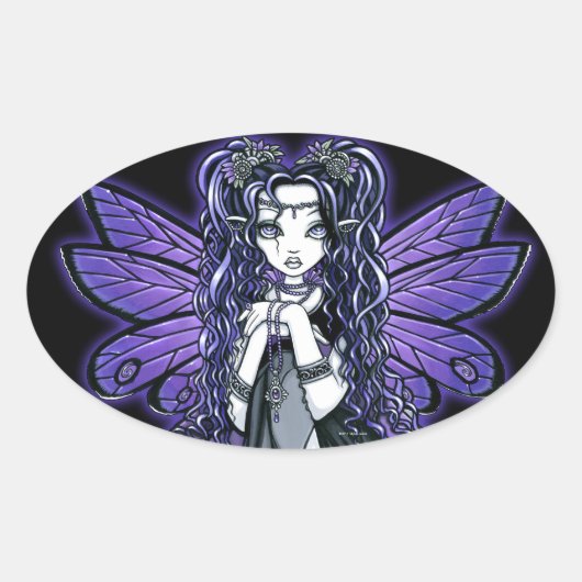 "Kiara" Gothic Butterfly Fairy Princess Stickers (Vorderseite)