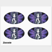 "Kiara" Gothic Butterfly Fairy Princess Stickers (Blatt)