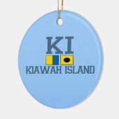 Kiawah Island. Keramik Ornament (Links)