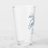 Kiawah Island Map Elegant Navy Blue Gastgeschenk H Glas (Rechts)