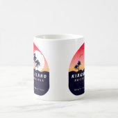 Kiawah Island Pier SC Retro Sunset Souvenirs 60er Kaffeetasse (Mittel)