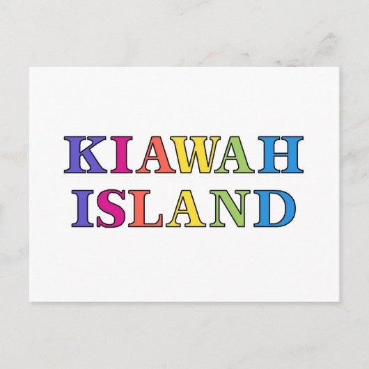 Kiawah Island SC Postkarte (Vorderseite)