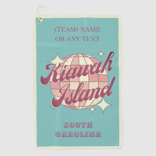Kiawah Island South Carolina USA golfer Golfhandtuch (Vorderseite)