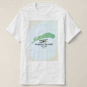 Kiawah Island South Carolina USA Karte T-Shirt