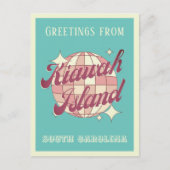 Kiawah Island South Carolina USA Retro Postcard Postkarte (Vorderseite)