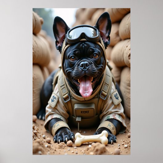 Kibble eingeklemmt: Knochen gesichert Poster (Vorne)