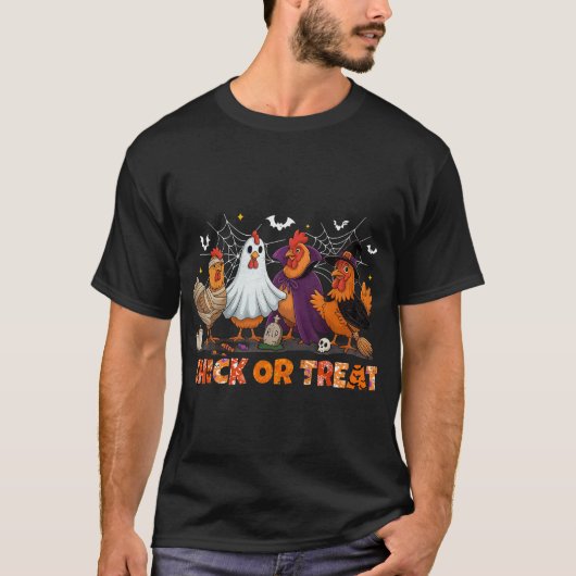 Kiche oder Leckerei Halloween Hexenkuchen T-Shirt (Vorderseite)