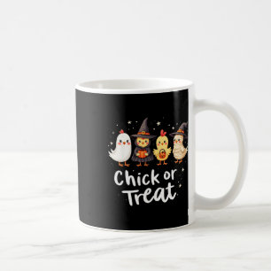 Kiche oder Leckerei Niedliches Halloween-Hühnerkos Kaffeetasse
