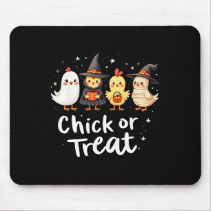 Kiche oder Leckerei Niedliches Halloween-Hühnerkos Mousepad